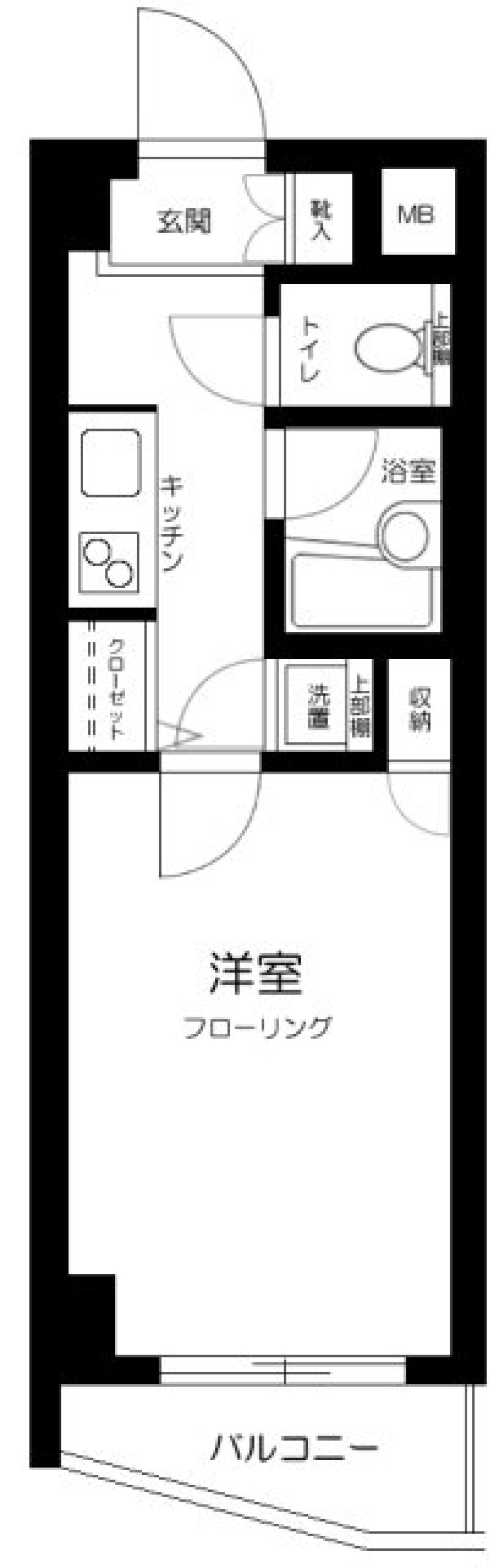 アヴィニティー高円寺南 203号室の間取り図