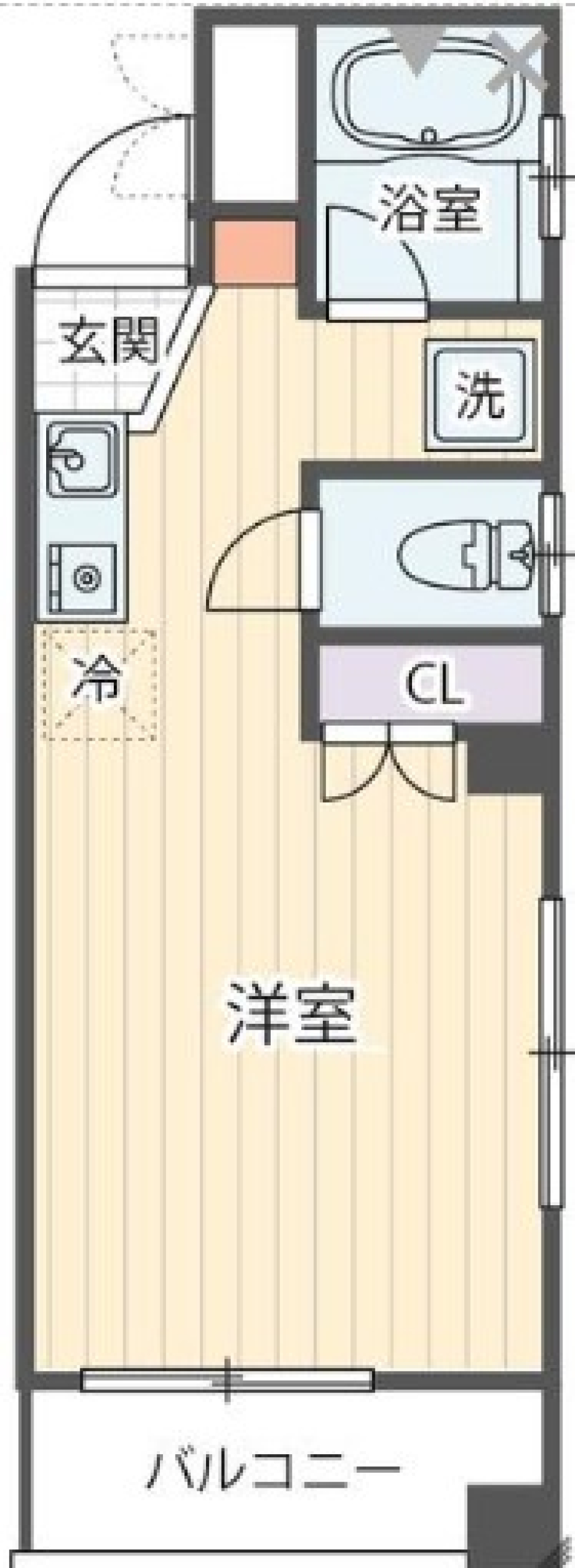 エスペランサ 2-A号室の間取り図