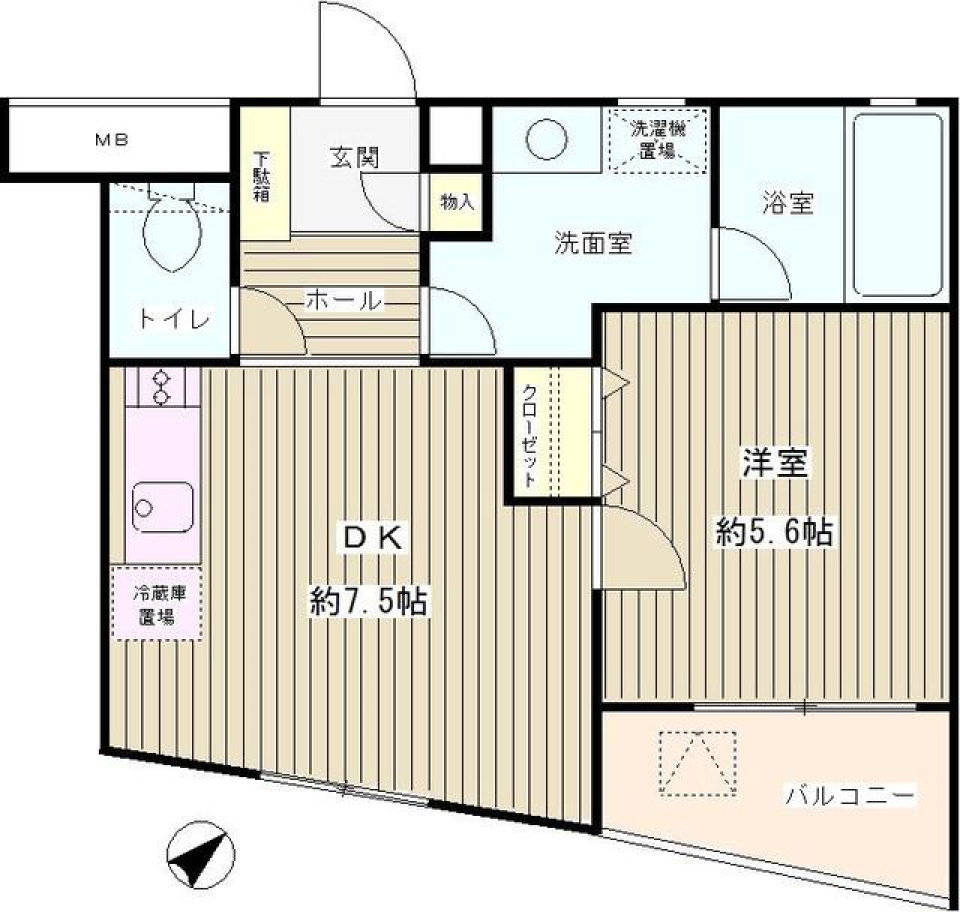 ラジェンテユウ 302号室の間取り図