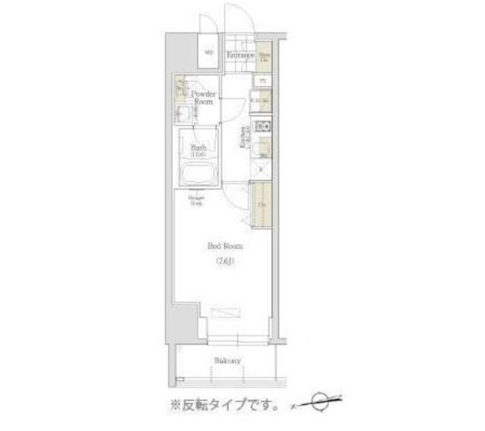 アーバネックス秋葉原ＥＡＳＴⅡ 507号室の間取り図