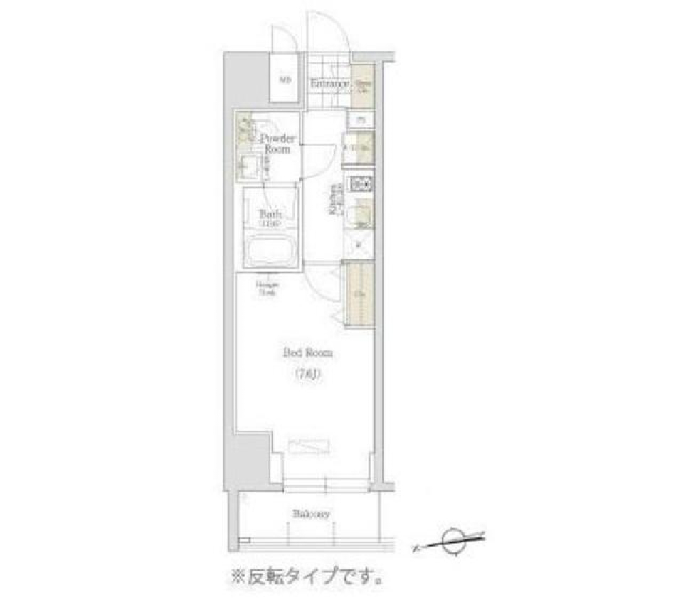 アーバネックス秋葉原ＥＡＳＴⅡ　607号室の間取り図