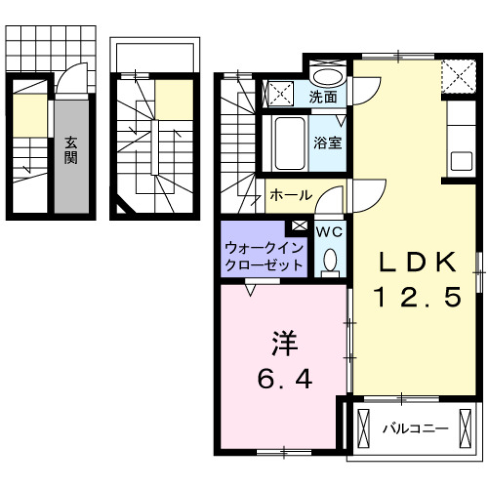 メイフラワー　301号室の間取り図