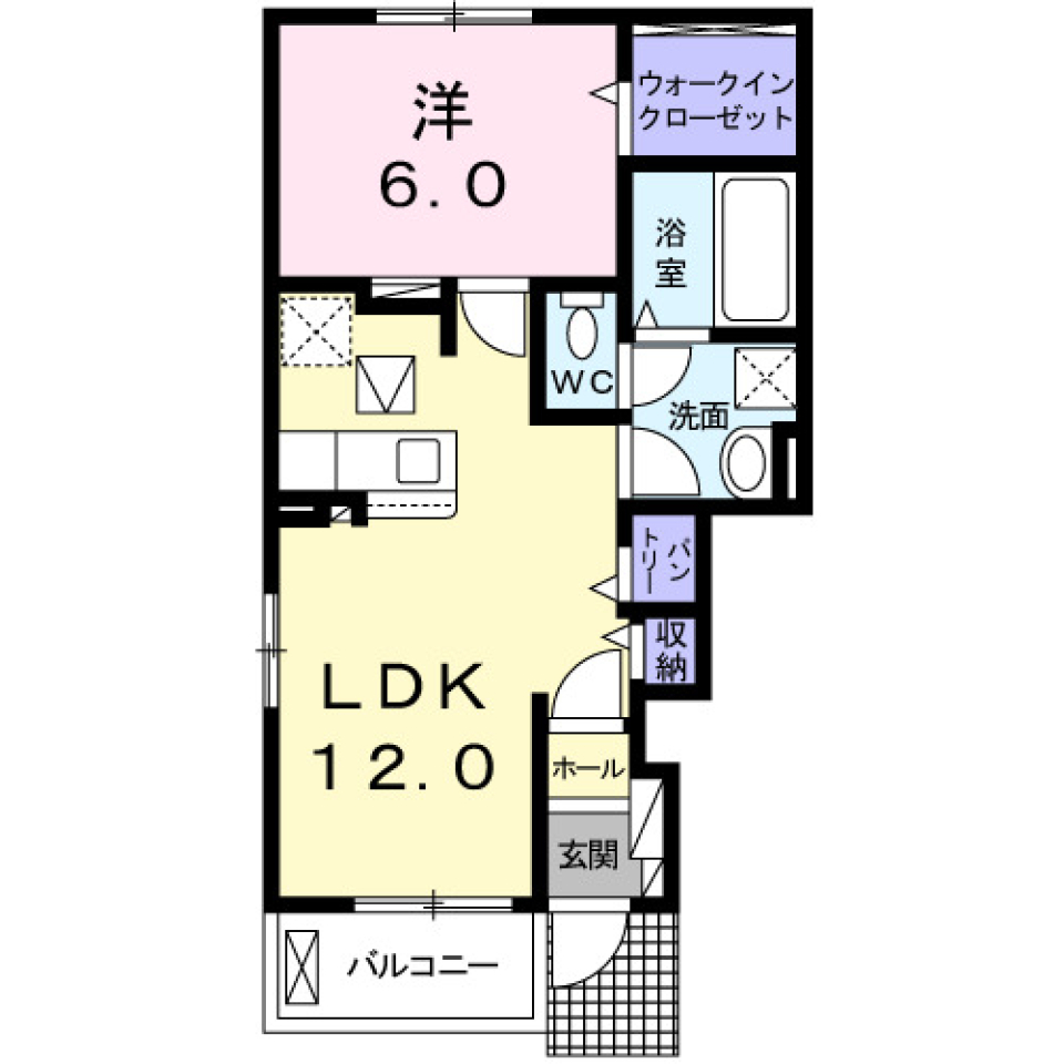 ホルツ　タウン　Ｂ　101号室［ペット可］の間取り図