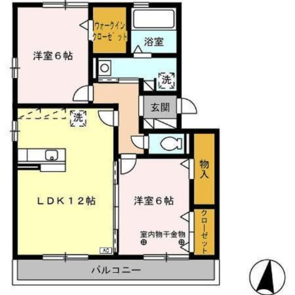 お気に入りの部屋で新生活の間取り図