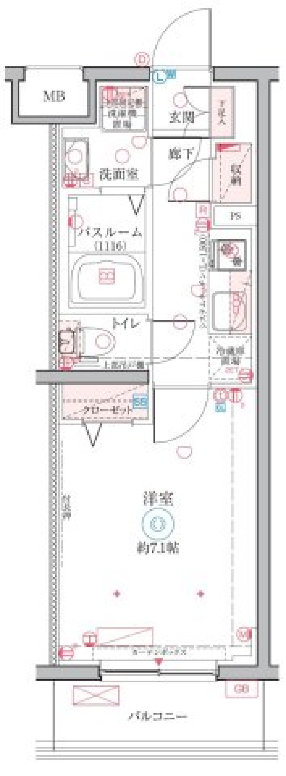 クレヴィスタ大塚　302号室［ペット可］の間取り図