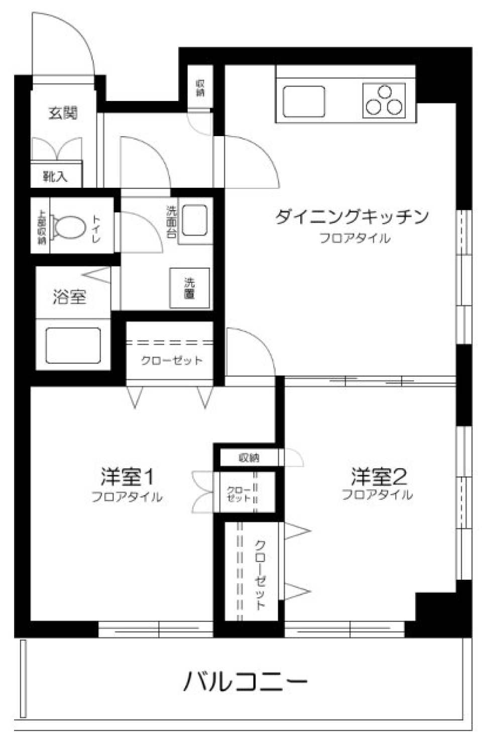 ＤｅＬＣＣＳ 中野新橋　401号室の間取り図