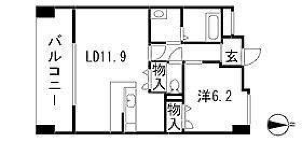 ぽかぽかのＬＤＫの間取り図