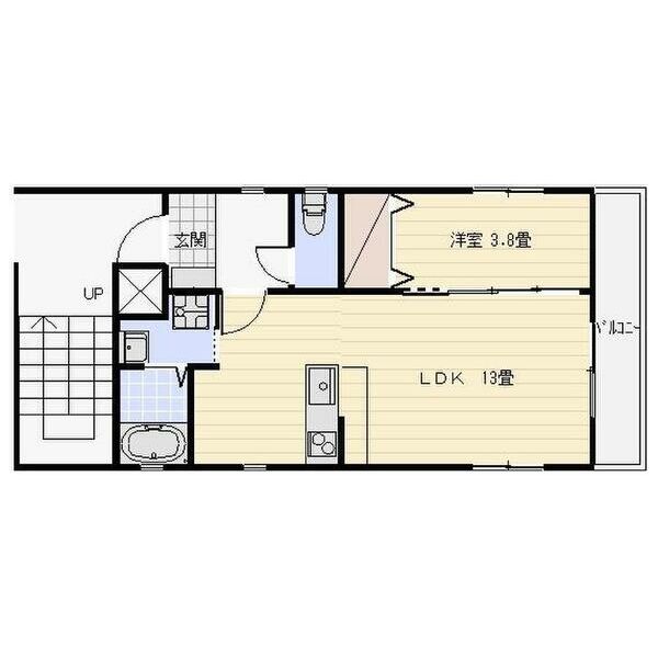 おひとり様専用の1LDK