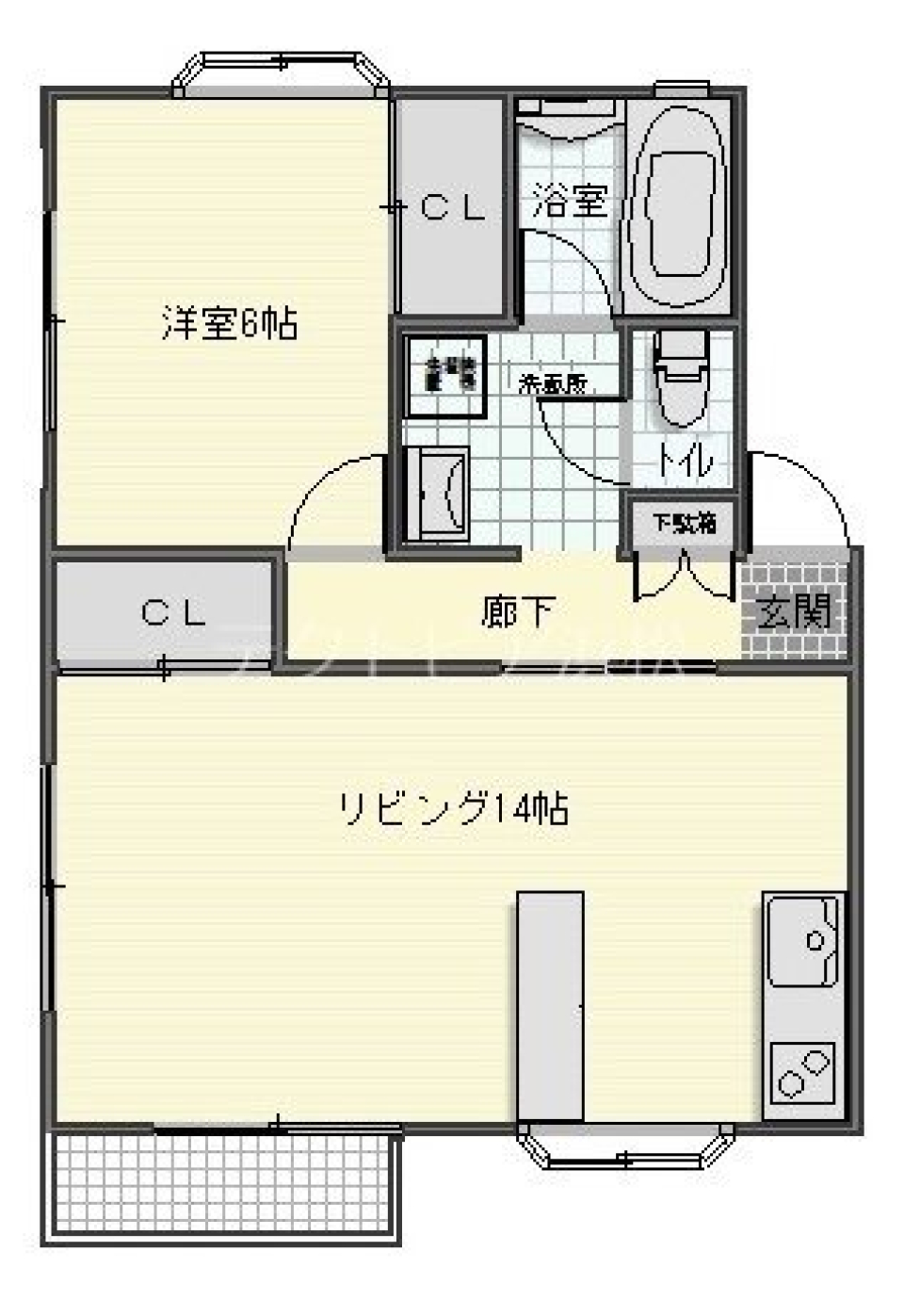 食器好きさんにおすすめ！の間取り図