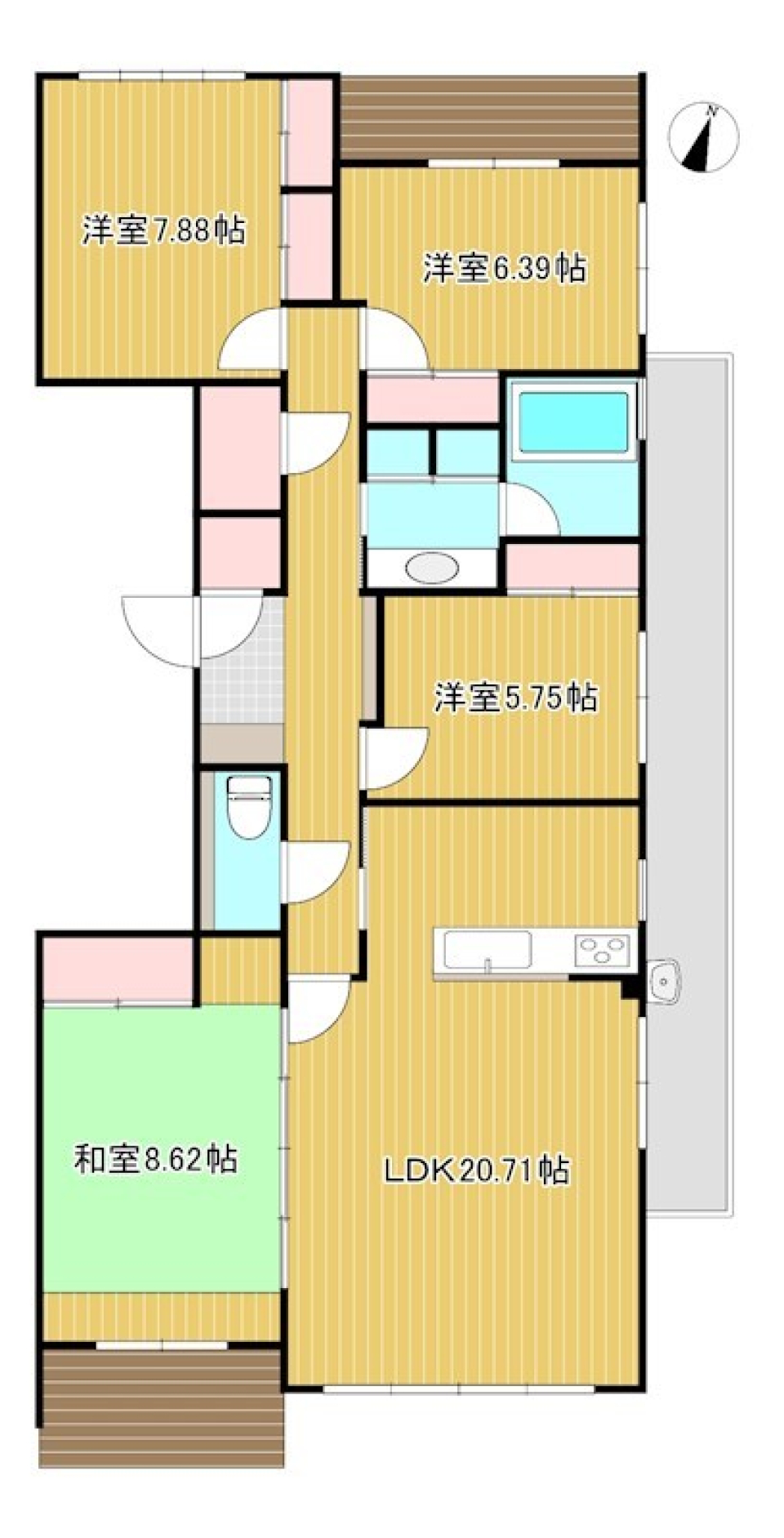 湖畔の風とぬくもりを。理想の暮らしがここにの間取り図