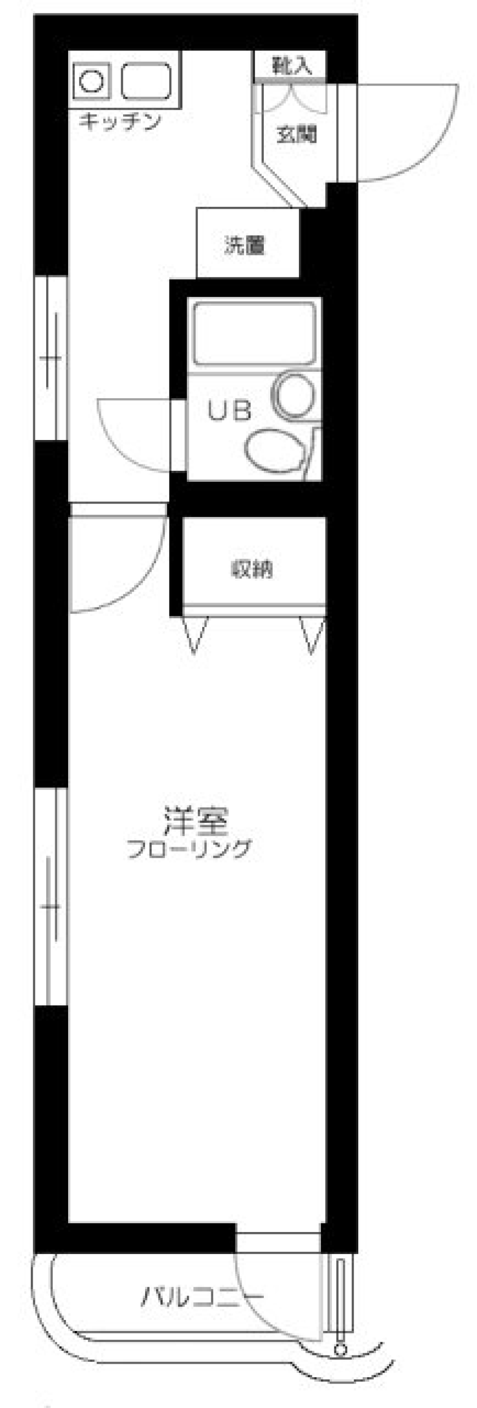 マイステージ中野Ⅱ　201号室の間取り図