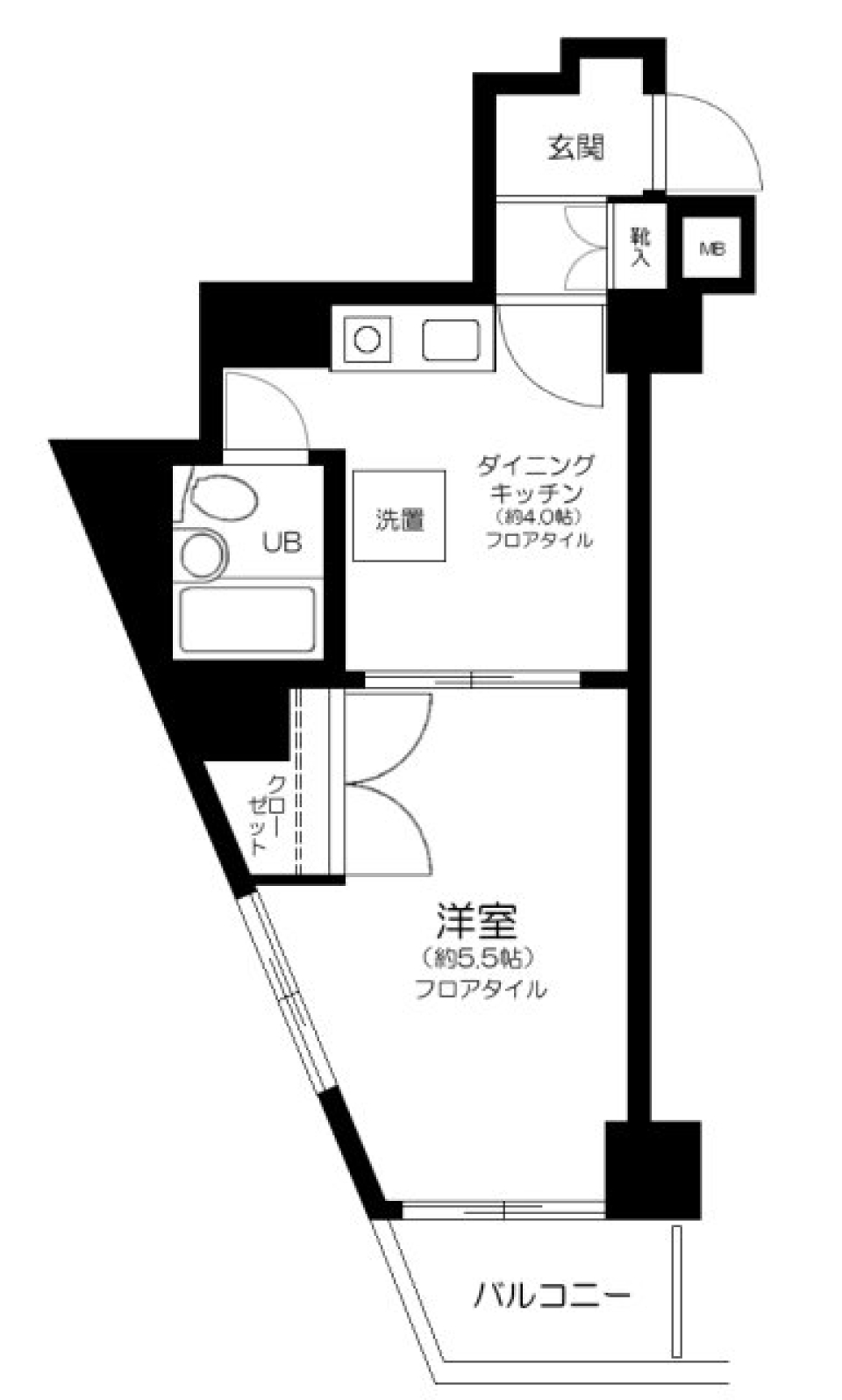 ２１オギサカ志村坂上　803号室の間取り図