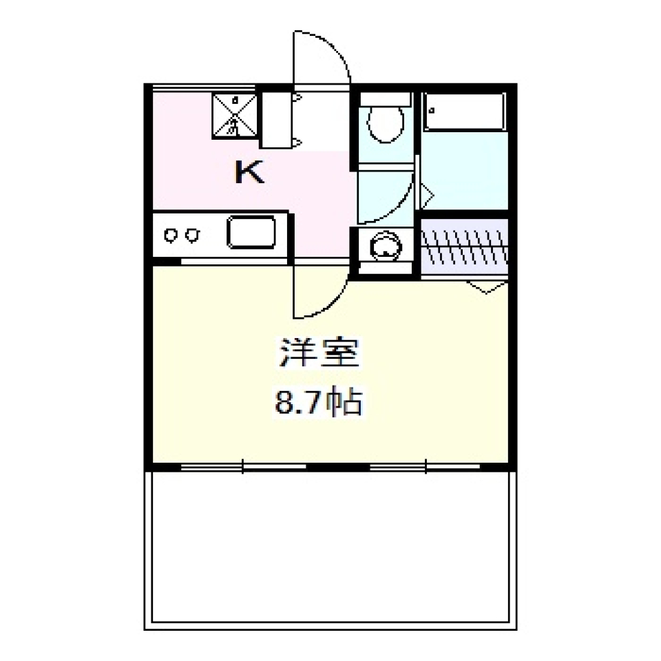 コーポ本天沼　103号室［ペット可］の間取り図