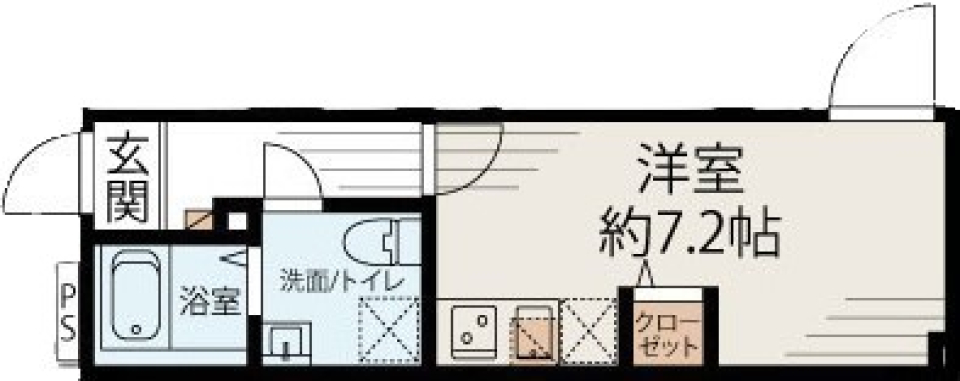 プリマベーラ板橋本町　303号室［ペット可］の間取り図