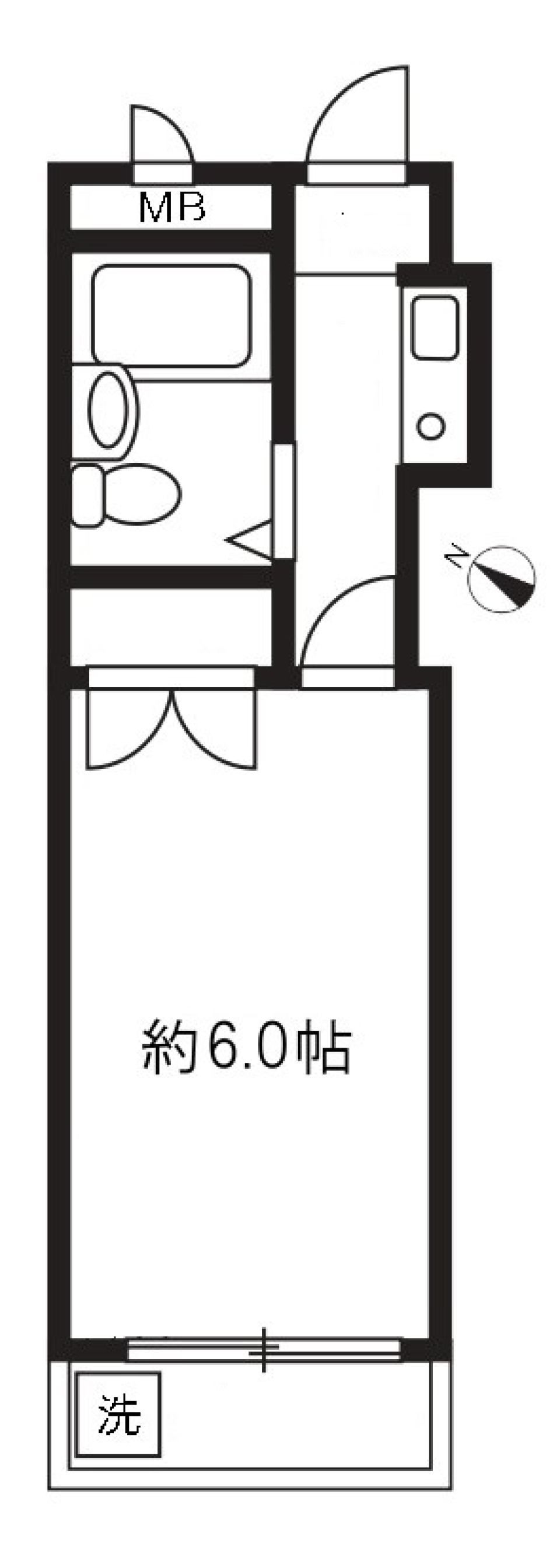 スターハイツ本所　204号室［ペット可］の間取り図