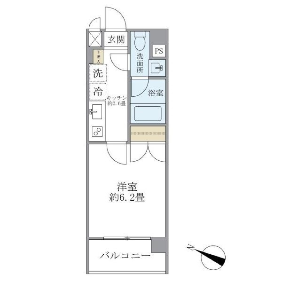 レジデンス西馬込　105号室［ペット可］の間取り図