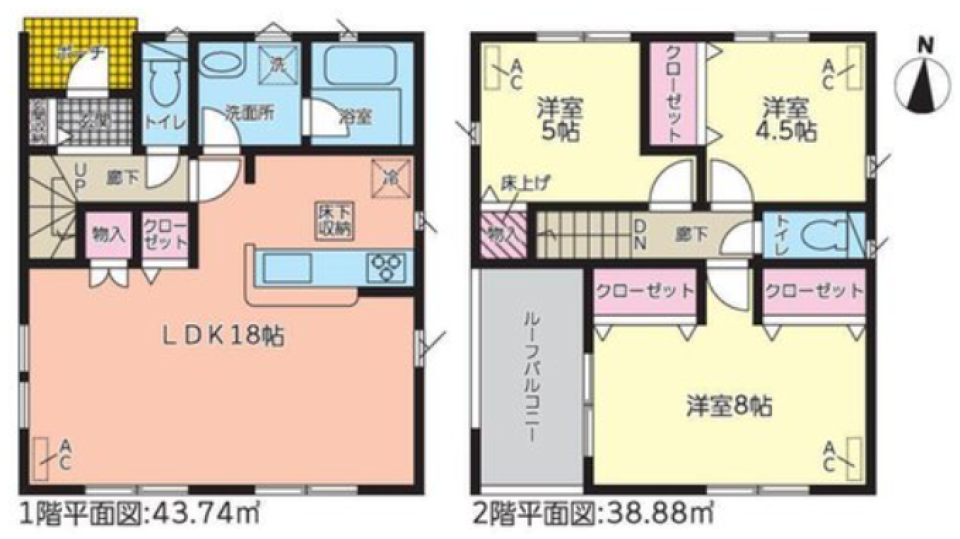 【売買物件】地震に強い新築3LDKの間取り図