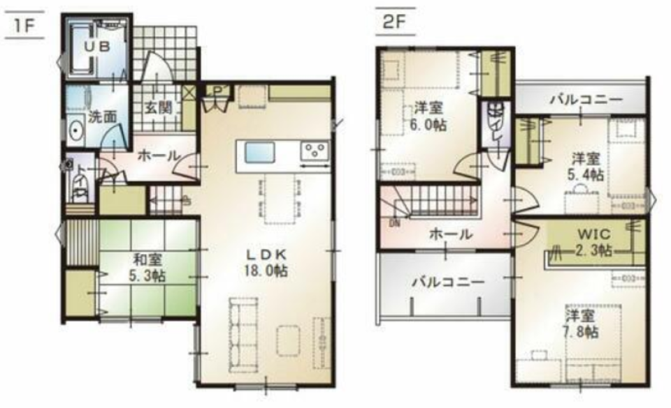 【売買物件】天井が醸し出すおしゃれさの間取り図