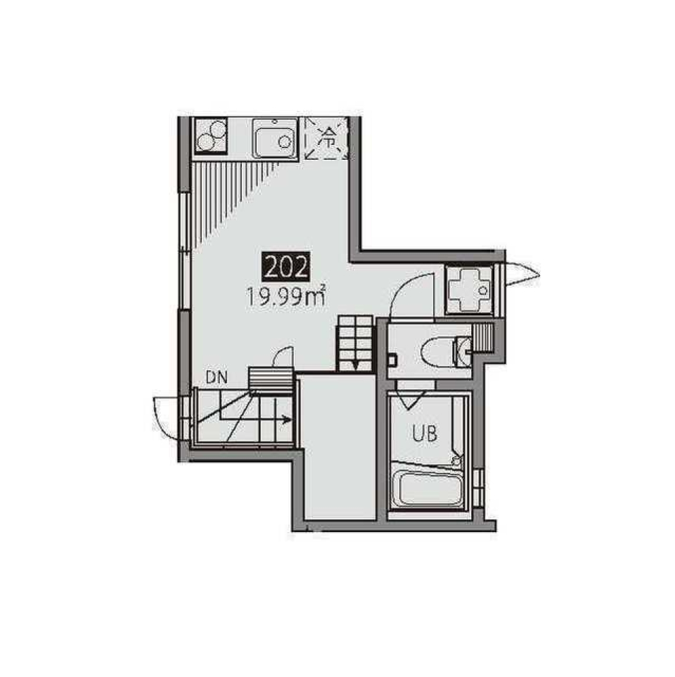 ピア仙川の森 202号室の間取り図