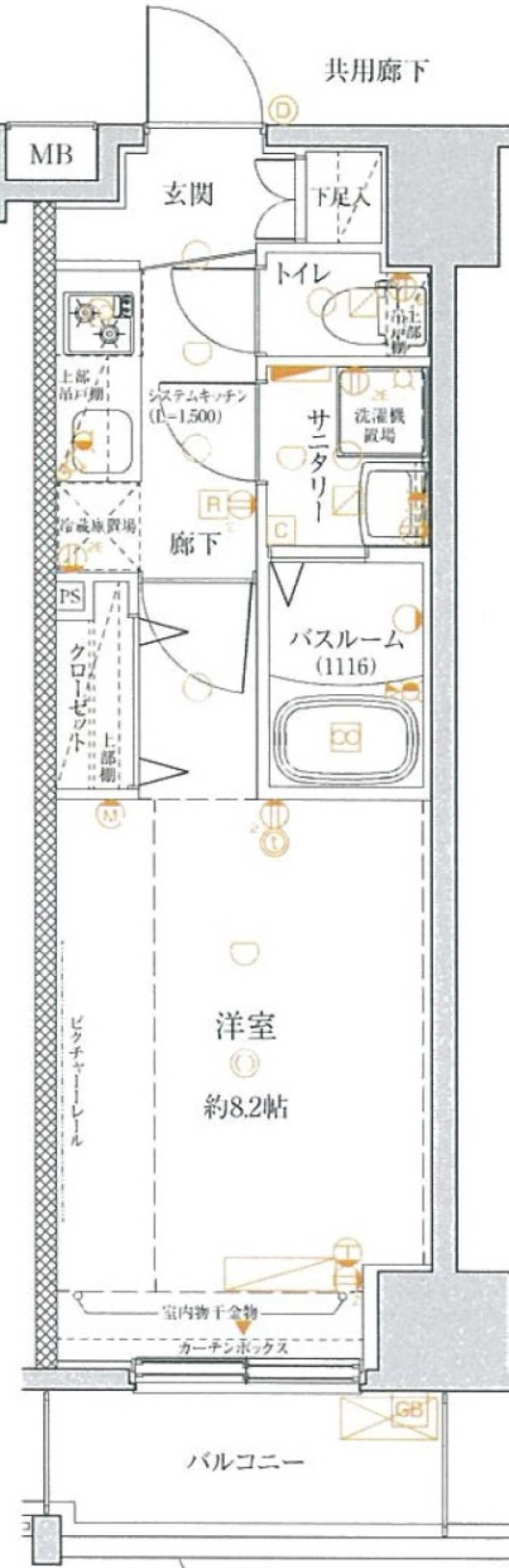 クレヴィスタ中板橋　903号室［ペット可］の間取り図