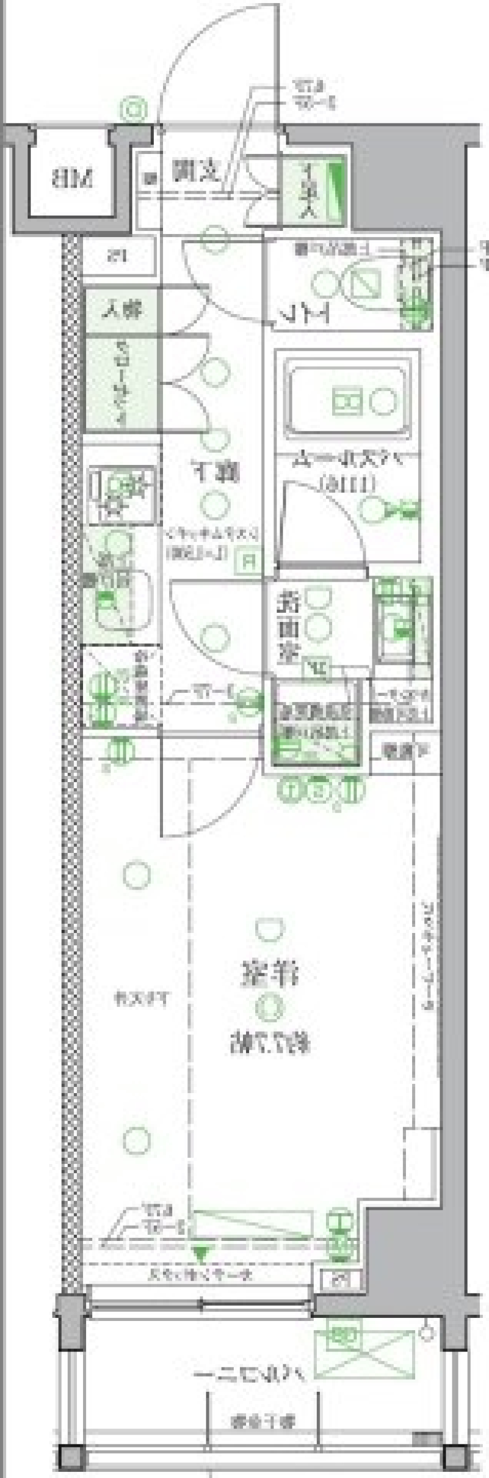 クレヴィスタ板橋西台Ⅱ 609号室［ペット可］の間取り図