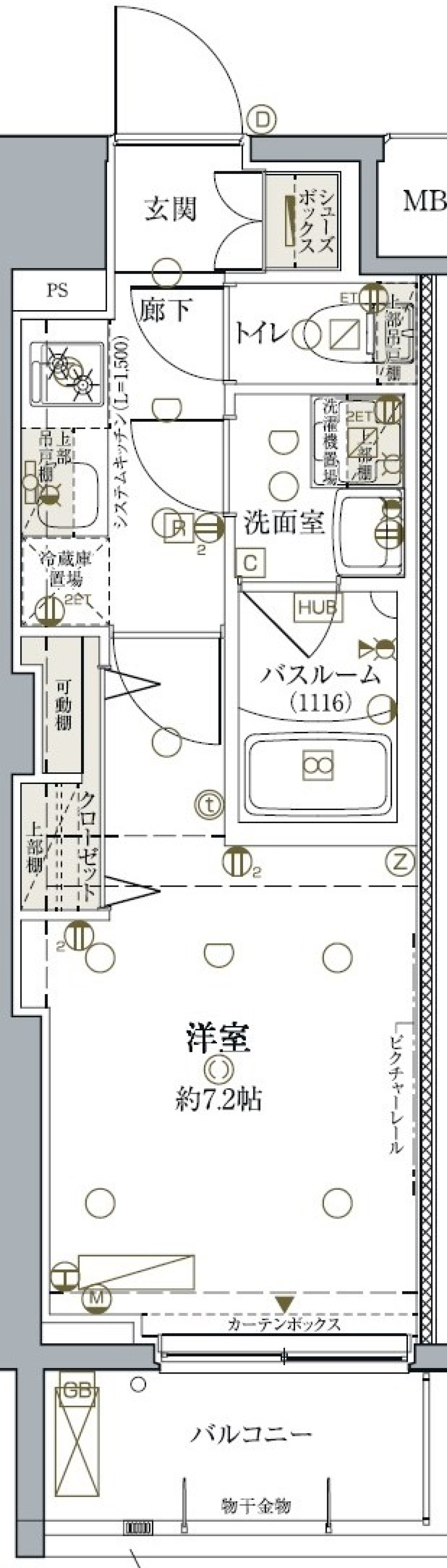 クレヴィスタ板橋ときわ台　403号室［ペット可］の間取り図