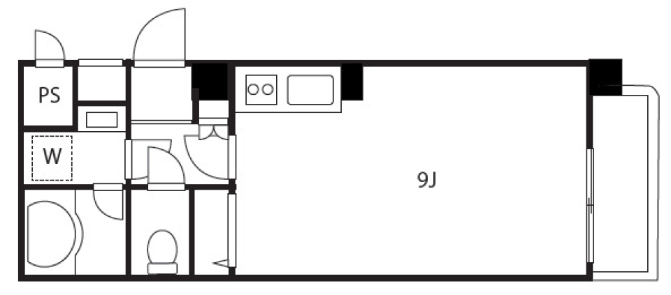 包容力のあるタイプの間取り図