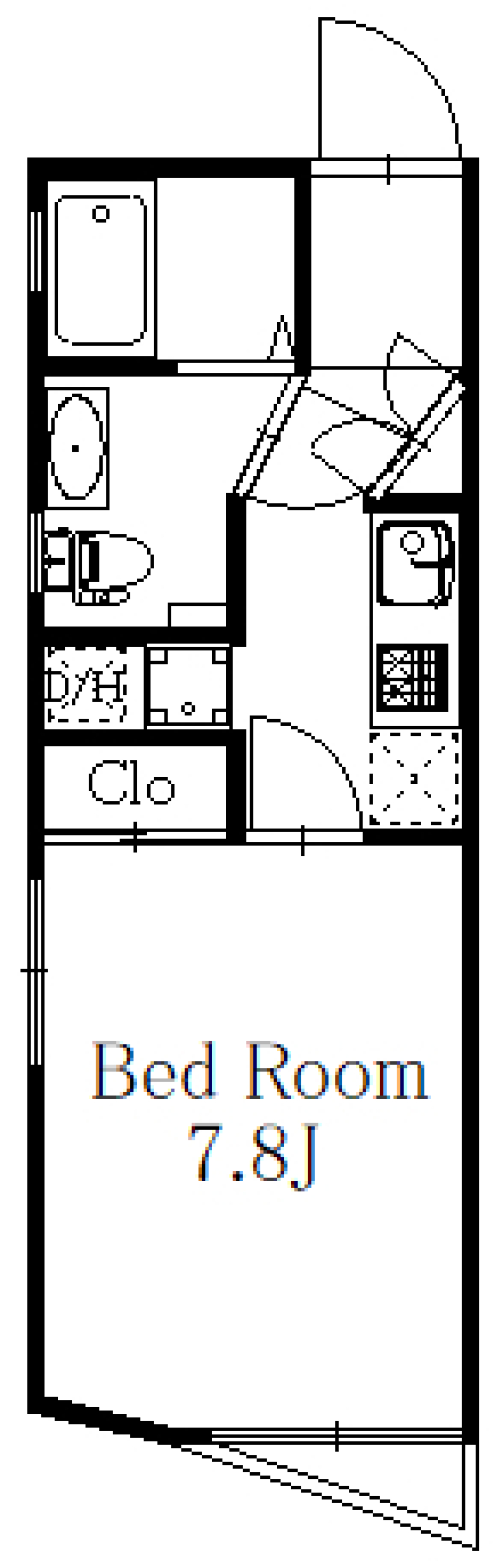 VERT COURT OGIKUBO EAST 302号室の間取り図