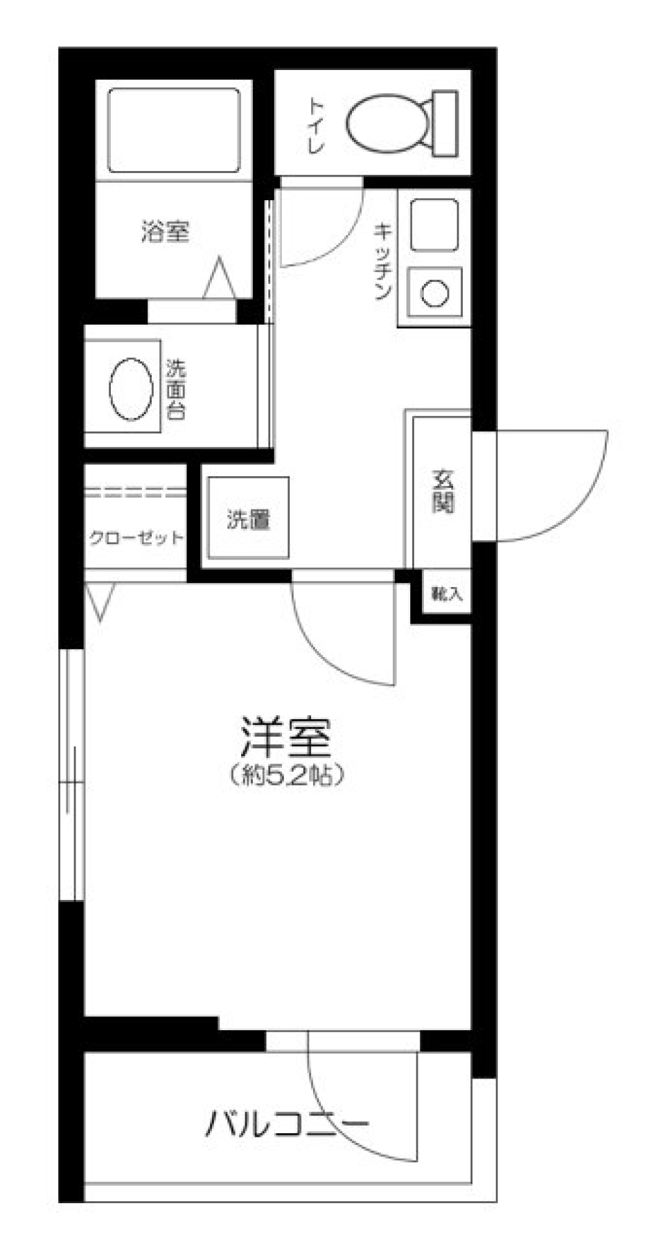 メルディア梅田３丁目Ⅱ　101号室の間取り図