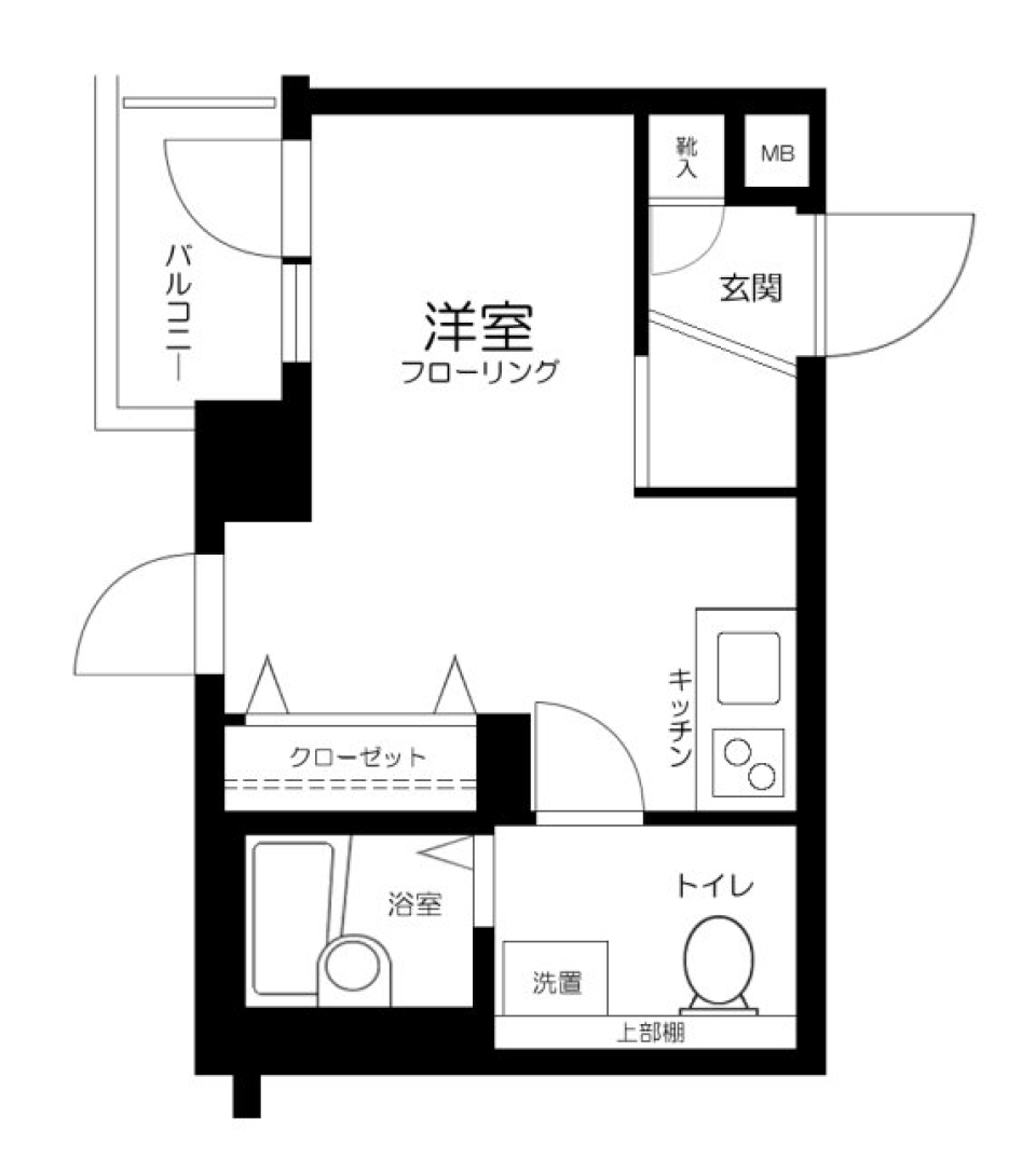 フェニックス目黒 307号室の間取り図