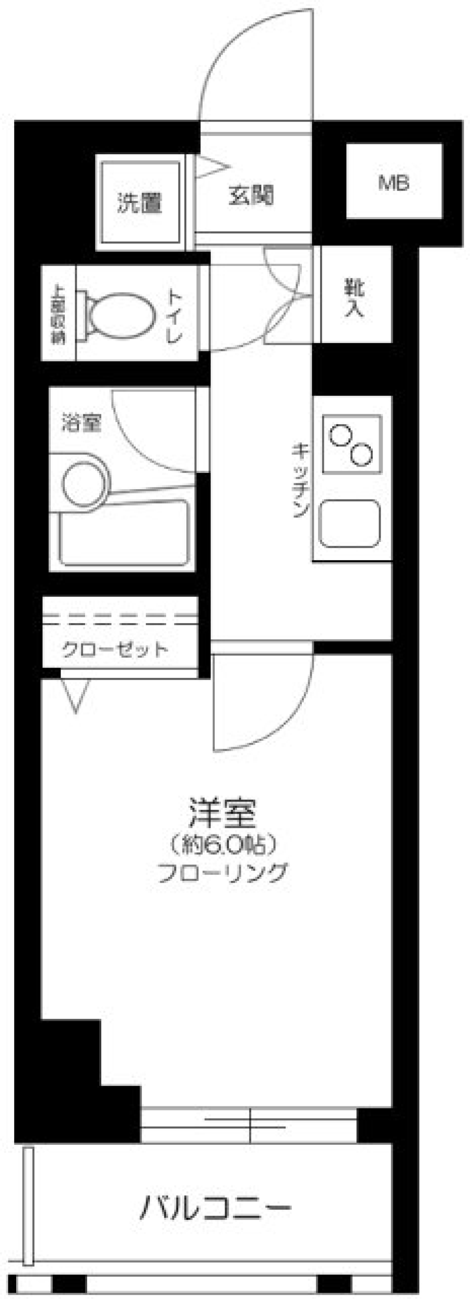 パレステュディオ六本木ＥＡＳＴⅡ 403号室の間取り図