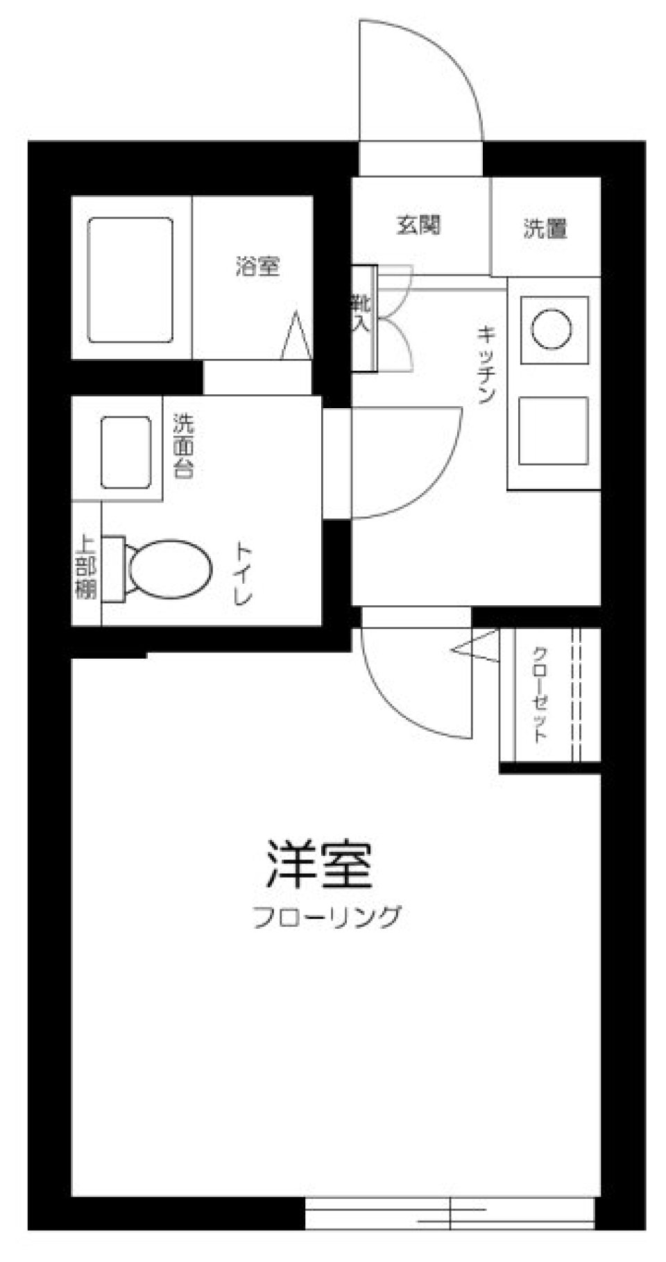 クレシア青戸 302号室の間取り図