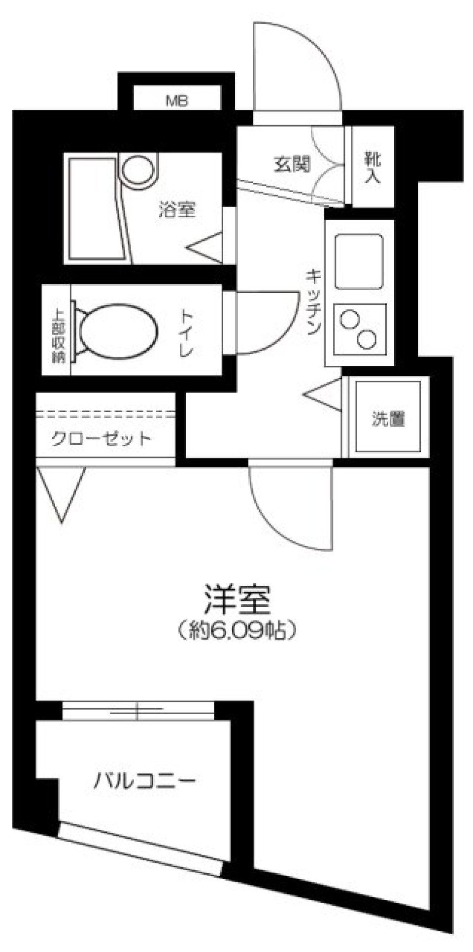 エクセリア都立大　404号室の間取り図