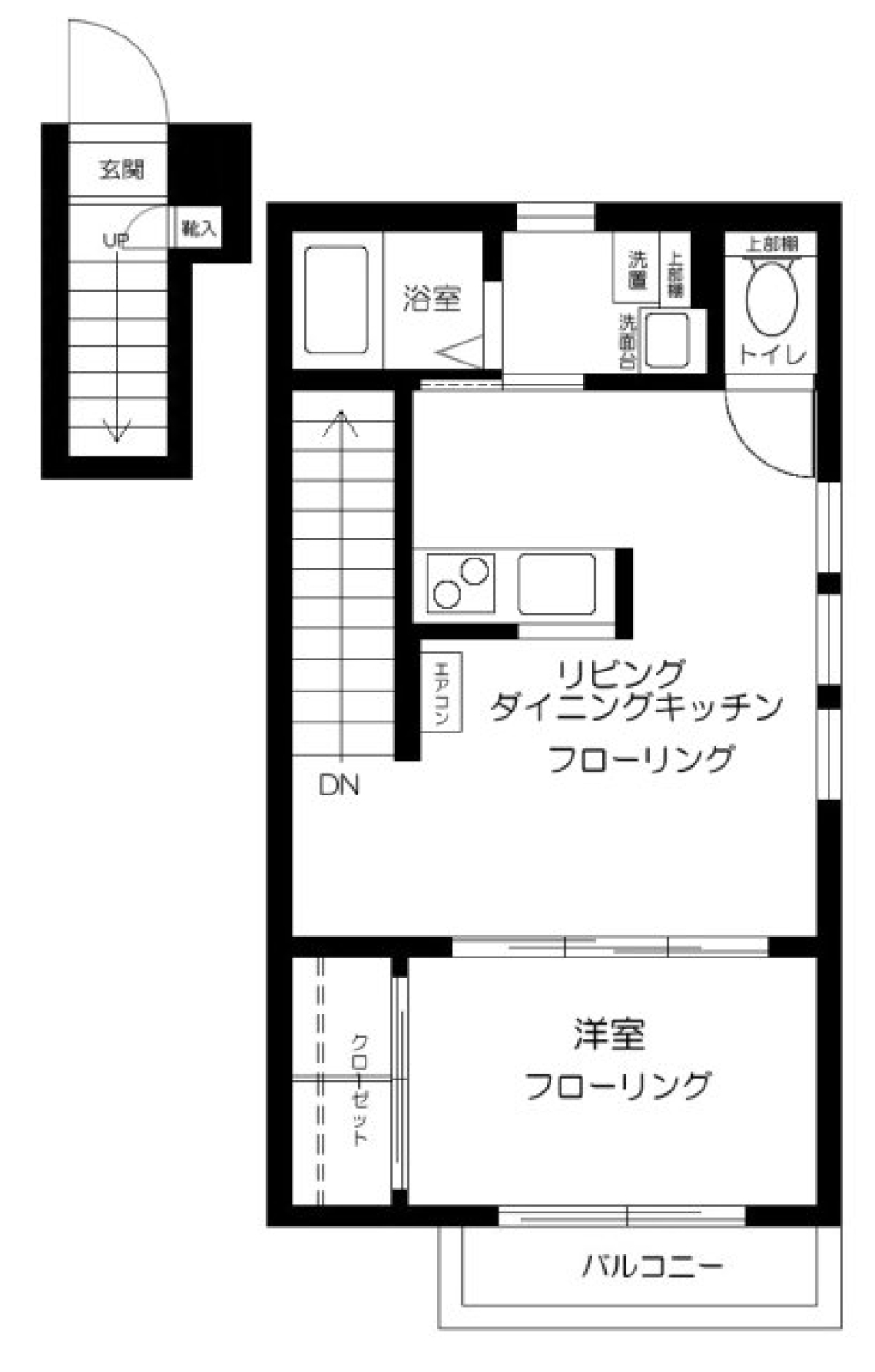 Ｌｉｂｅｒｏ武蔵関　201号室の間取り図