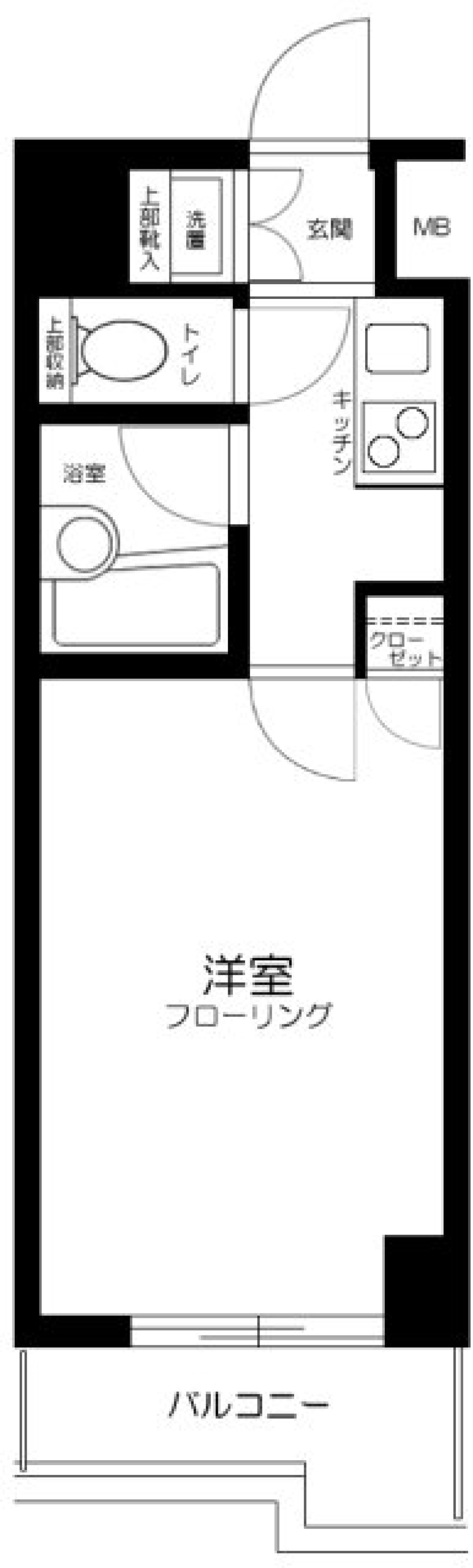 ルーブル多摩川参番館　312号室の間取り図