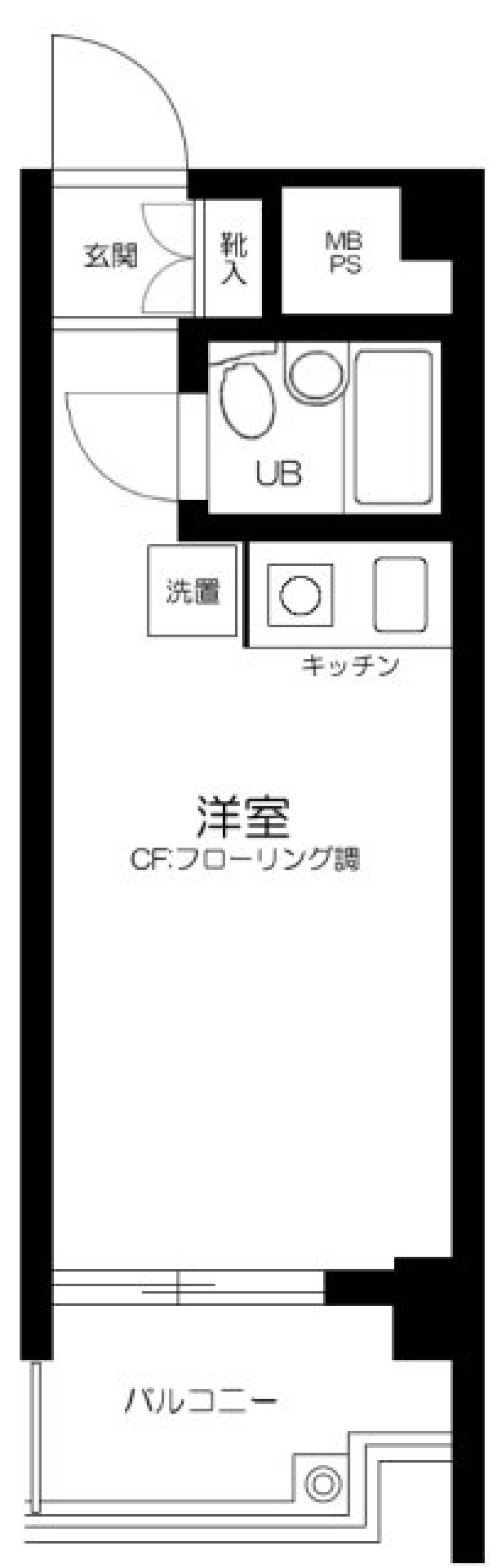 ブリリアンス日本橋浜町公園　1005号室の間取り図