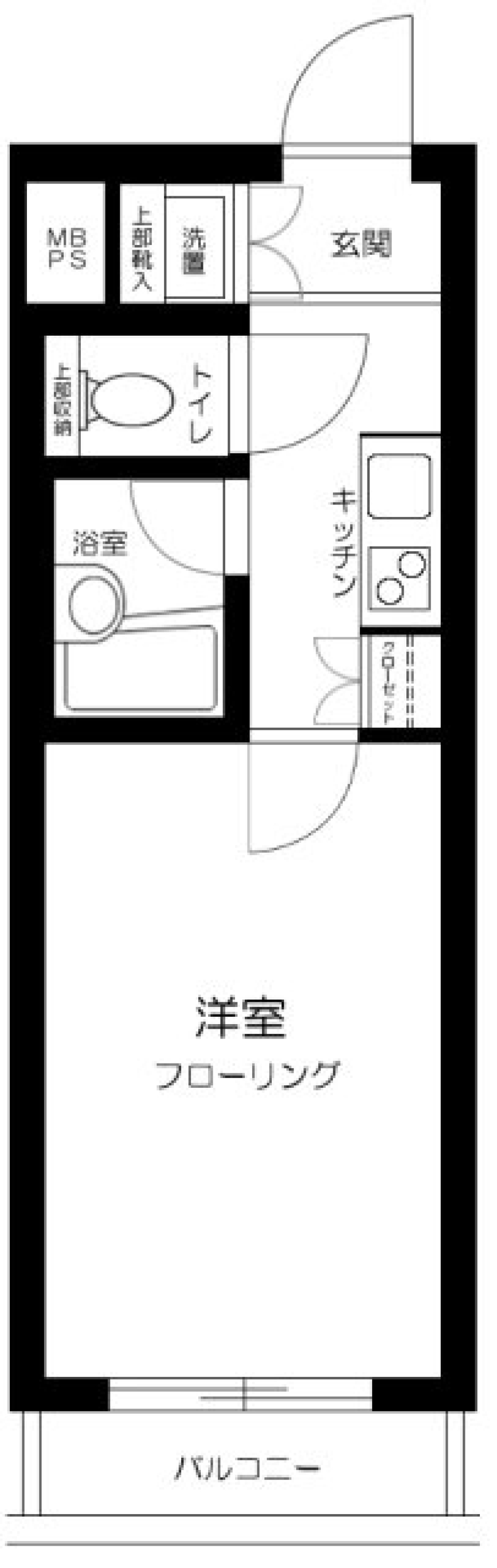 ルーブル高円寺弐番館　204号室の間取り図