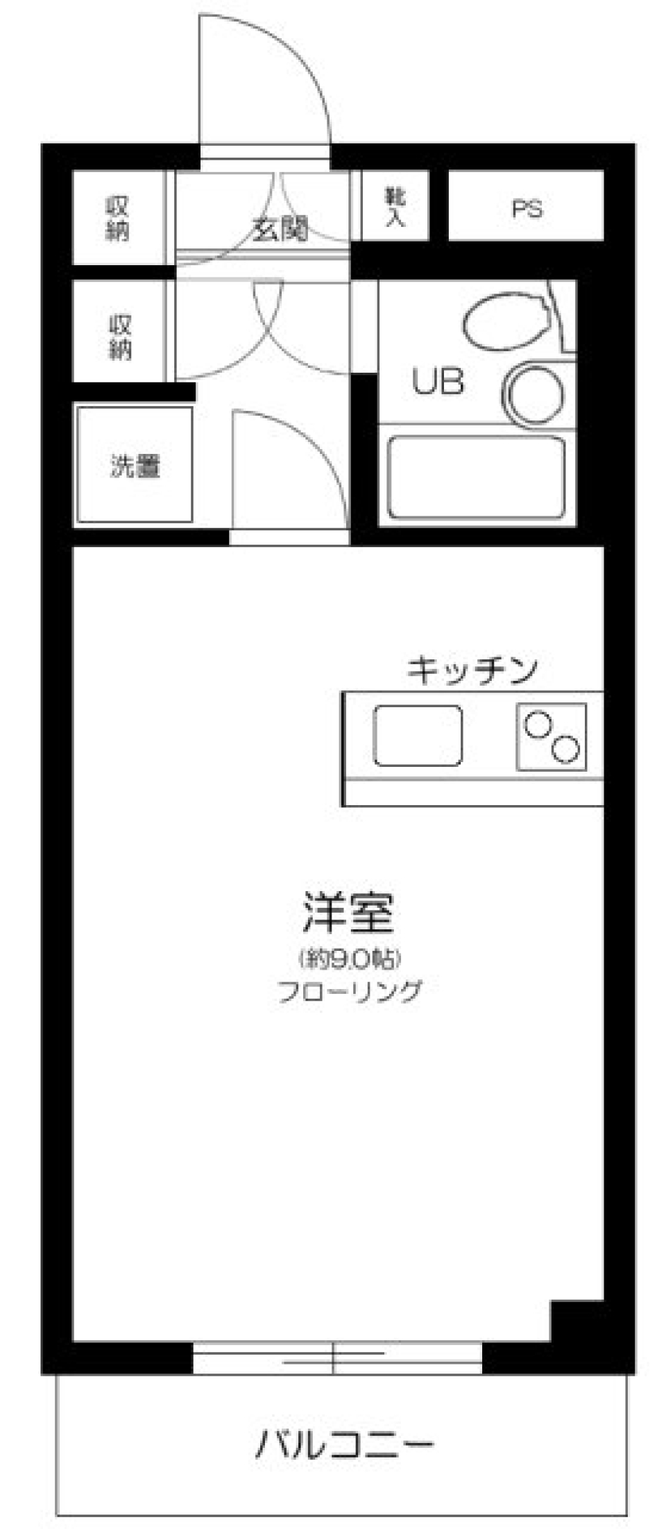 サンフラット　301号室の間取り図