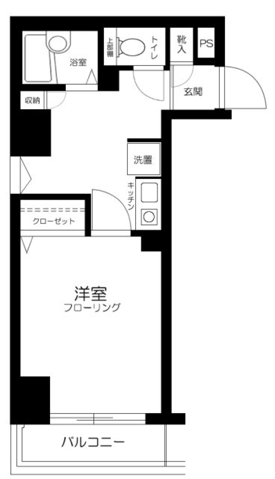 パークウェル芝公園 503号室の間取り図