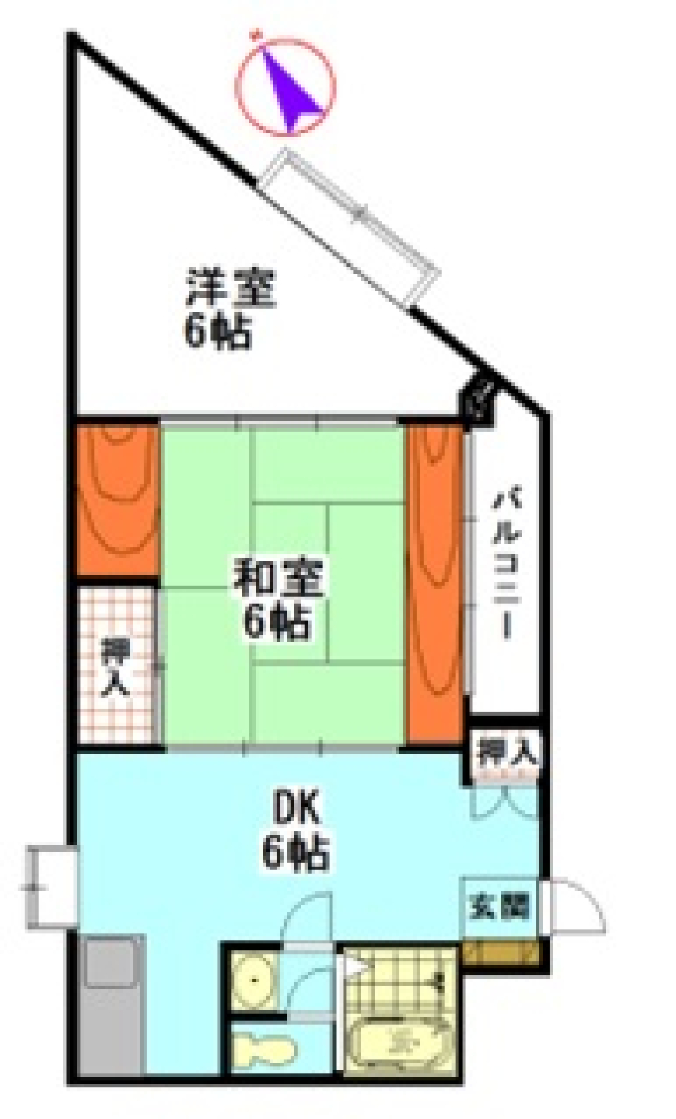 Ｕフラッツ 802号室［ペット可］の間取り図