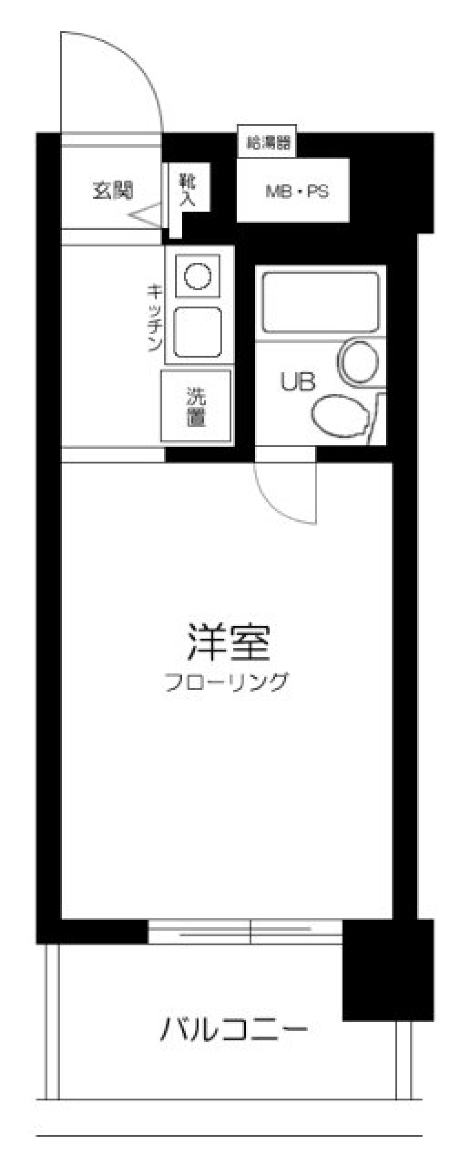 グローリア初穂御殿山 1116号室の間取り図