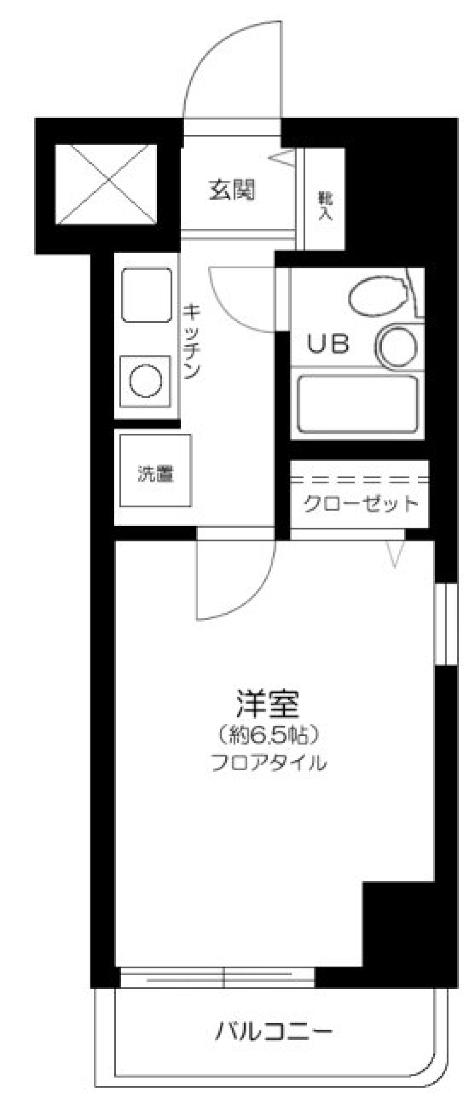 ライオンズマンション御徒町第五　506号室の間取り図