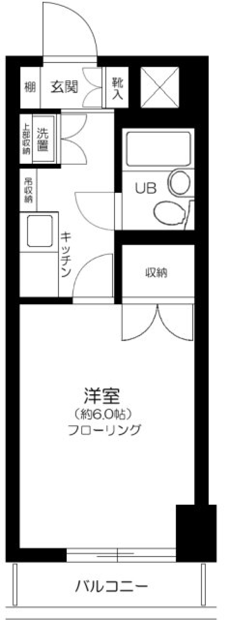 ヴェルデール駒沢 704号室の間取り図