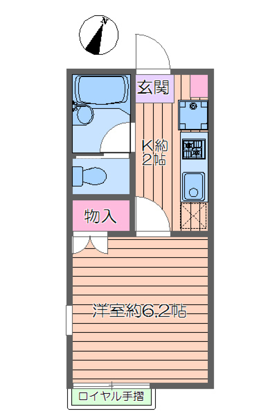 エスポワール弐番館　105号室の間取り図