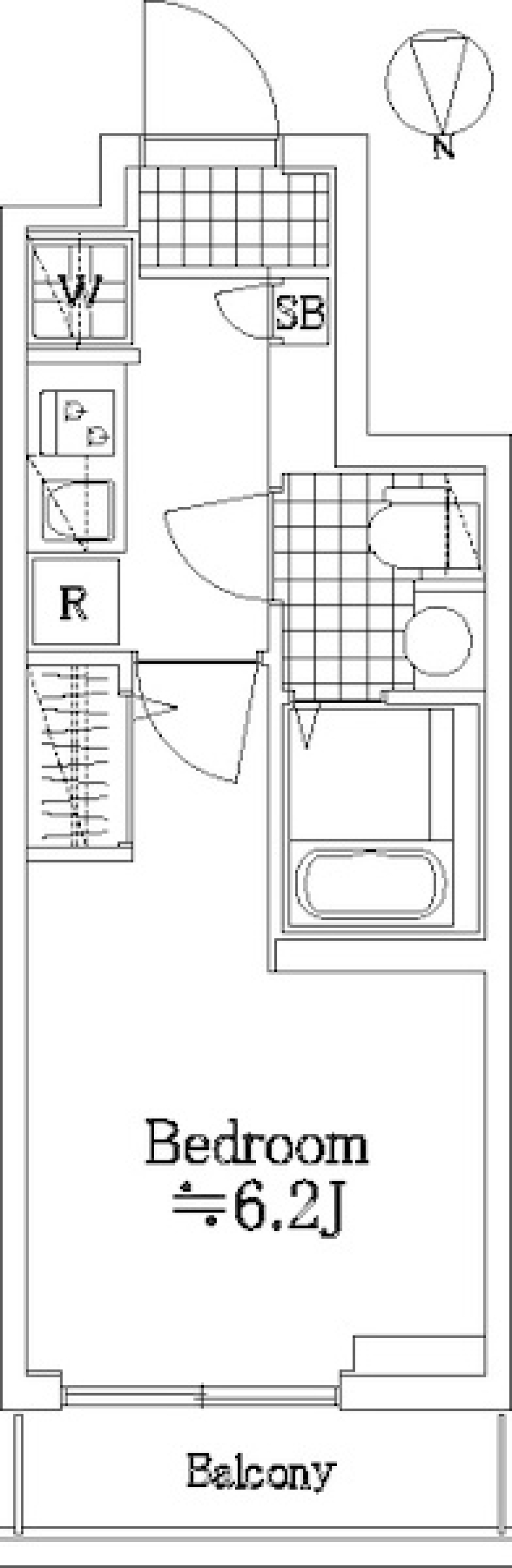 ＣＲＥＶＩＳＴＡ北千住　102号室［ペット可］の間取り図