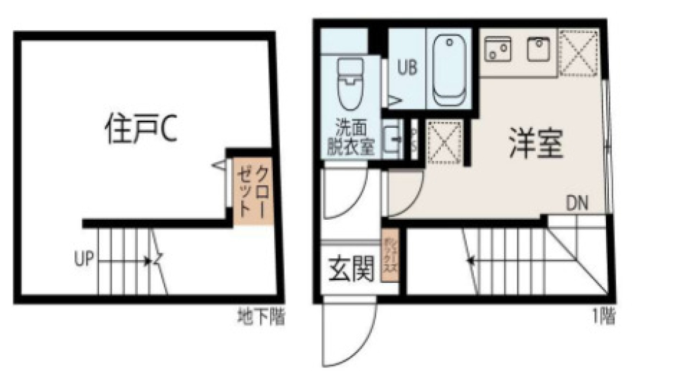 DENENCHOFU　TERRACE　103号室の間取り図