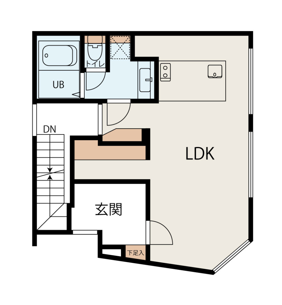 trias220　402号室の間取り図