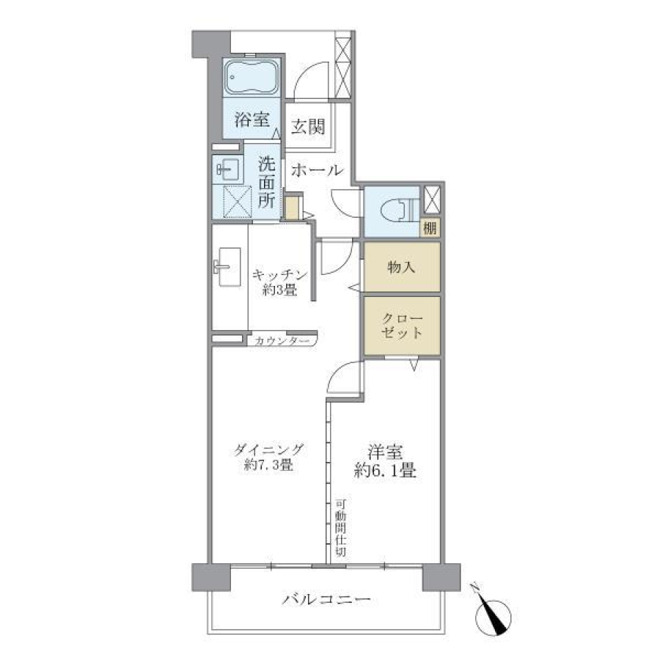 コーポレート鷺沼 402号室の間取り図