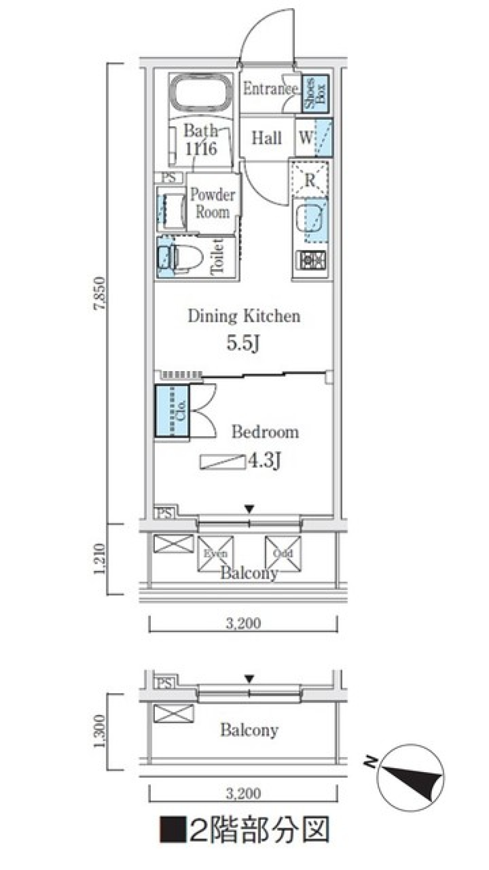 ジオエント本郷三丁目　602号室の間取り図