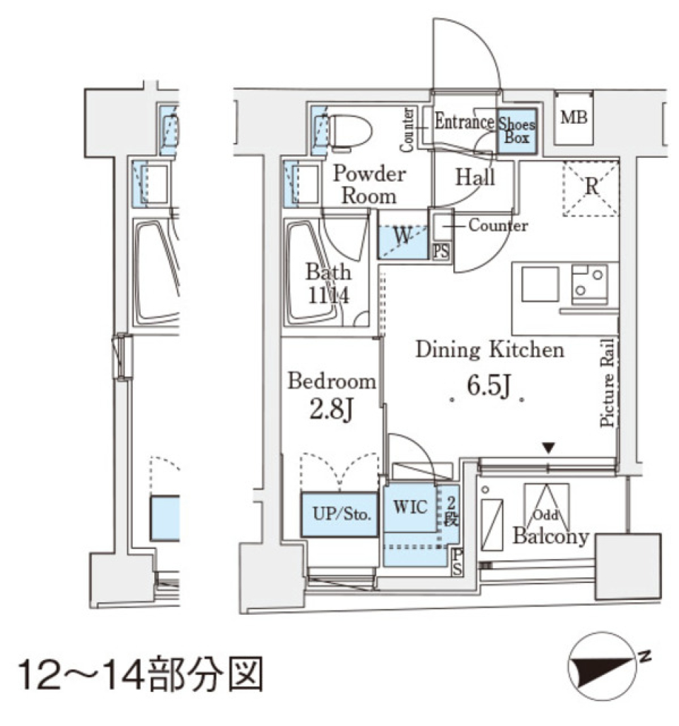 レジデンス文京春日　302号室［ペット可］の間取り図